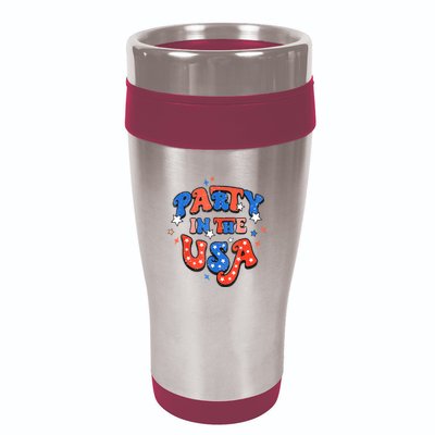 Party In The USA 4th Of July Independence Day USA Vintage 16oz Travel Tumbler