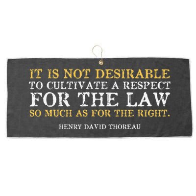 Philosophical Inquiry Truth Over Law Large Microfiber Waffle Golf Towel