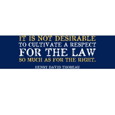 Philosophical Inquiry Truth Over Law Bumper Sticker