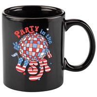 Party In The USA 4th Of July America Independence Disco 11oz C Handle Ceramic Mug
