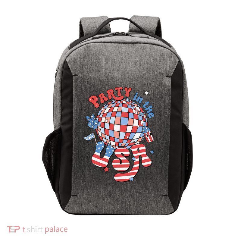 Party In The USA 4th Of July America Independence Disco Vector Backpack
