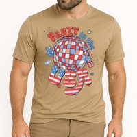 Party In The USA 4th Of July America Independence Disco Cooling Performance Crew T-Shirt