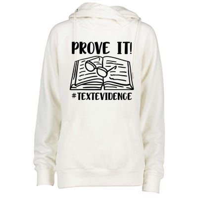 Prove It Text Evidence Womens Funnel Neck Pullover Hood