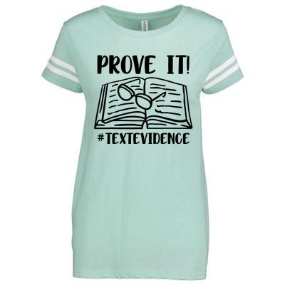 Prove It Text Evidence Enza Ladies Jersey Football T-Shirt