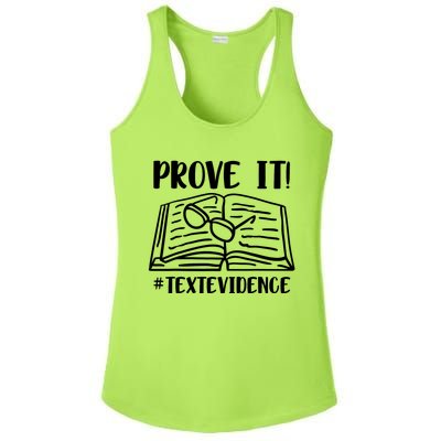 Prove It Text Evidence Ladies PosiCharge Competitor Racerback Tank