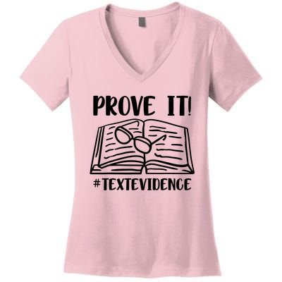 Prove It Text Evidence Women's V-Neck T-Shirt