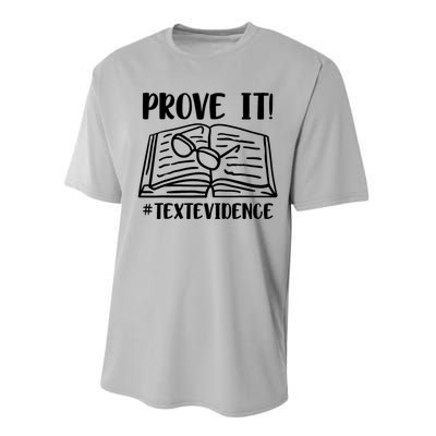 Prove It Text Evidence Performance Sprint T-Shirt