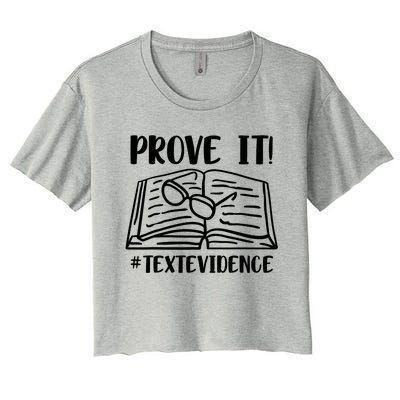 Prove It Text Evidence Women's Crop Top Tee