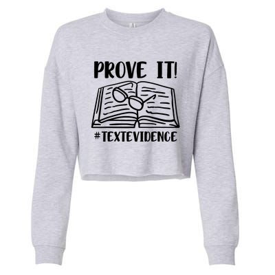 Prove It Text Evidence Cropped Pullover Crew