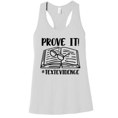 Prove It Text Evidence Women's Racerback Tank