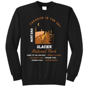 Paradise In The Sky Montana Glacier National Park Adventure Sweatshirt