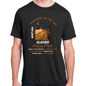 Paradise In The Sky Montana Glacier National Park Adventure Adult ChromaSoft Performance T-Shirt