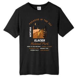 Paradise In The Sky Montana Glacier National Park Adventure Tall Fusion ChromaSoft Performance T-Shirt