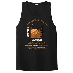 Paradise In The Sky Montana Glacier National Park Adventure PosiCharge Competitor Tank