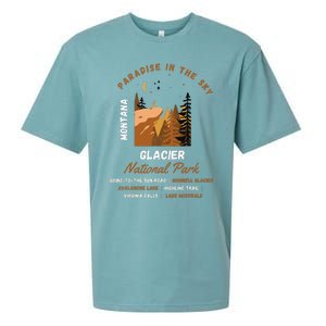 Paradise In The Sky Montana Glacier National Park Adventure Sueded Cloud Jersey T-Shirt