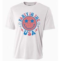 Party In The USA 4th Of July Preppy Smile Cooling Performance Crew T-Shirt