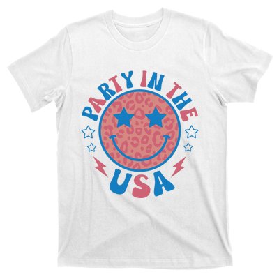 Party In The USA 4th Of July Preppy Smile T-Shirt