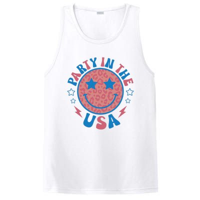 Party In The USA 4th Of July Preppy Smile PosiCharge Competitor Tank