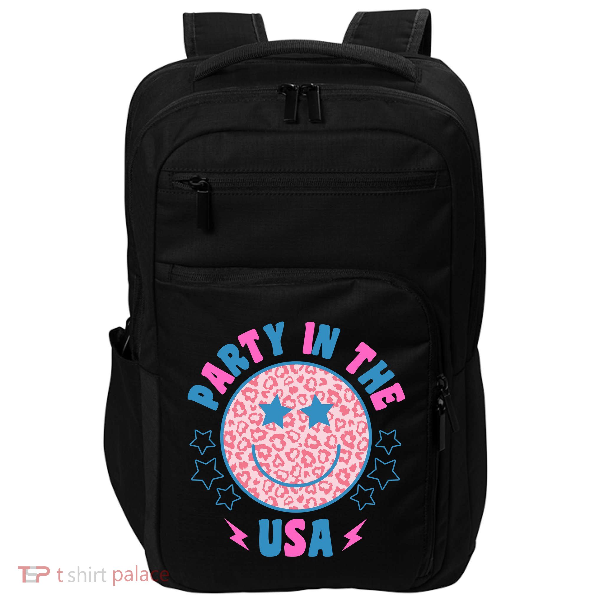 Party In The Usa Retro Star Smile Impact Tech Backpack
