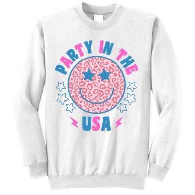 Party In The Usa Retro Star Smile Sweatshirt