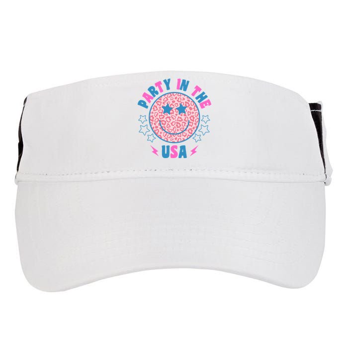 Party In The Usa Retro Star Smile Adult Drive Performance Visor