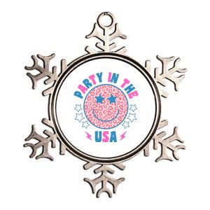 Party In The Usa Retro Star Smile Metallic Star Ornament