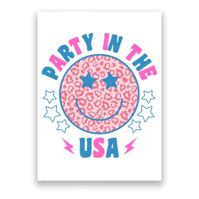 Party In The Usa Retro Star Smile Poster