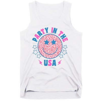 Party In The Usa Retro Star Smile Tank Top