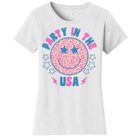 Party In The Usa Retro Star Smile Women's T-Shirt