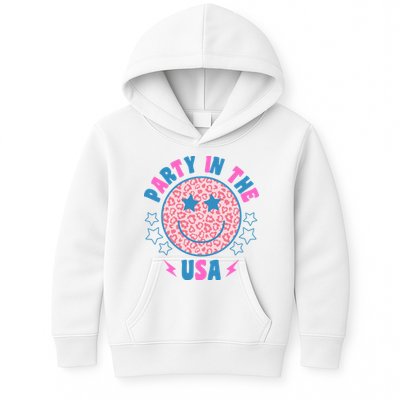 Party In The Usa Retro Star Smile Kids Hoodie