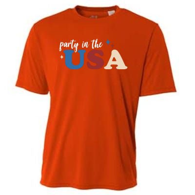 Party In The USA Holiday Festive Cooling Performance Crew T-Shirt