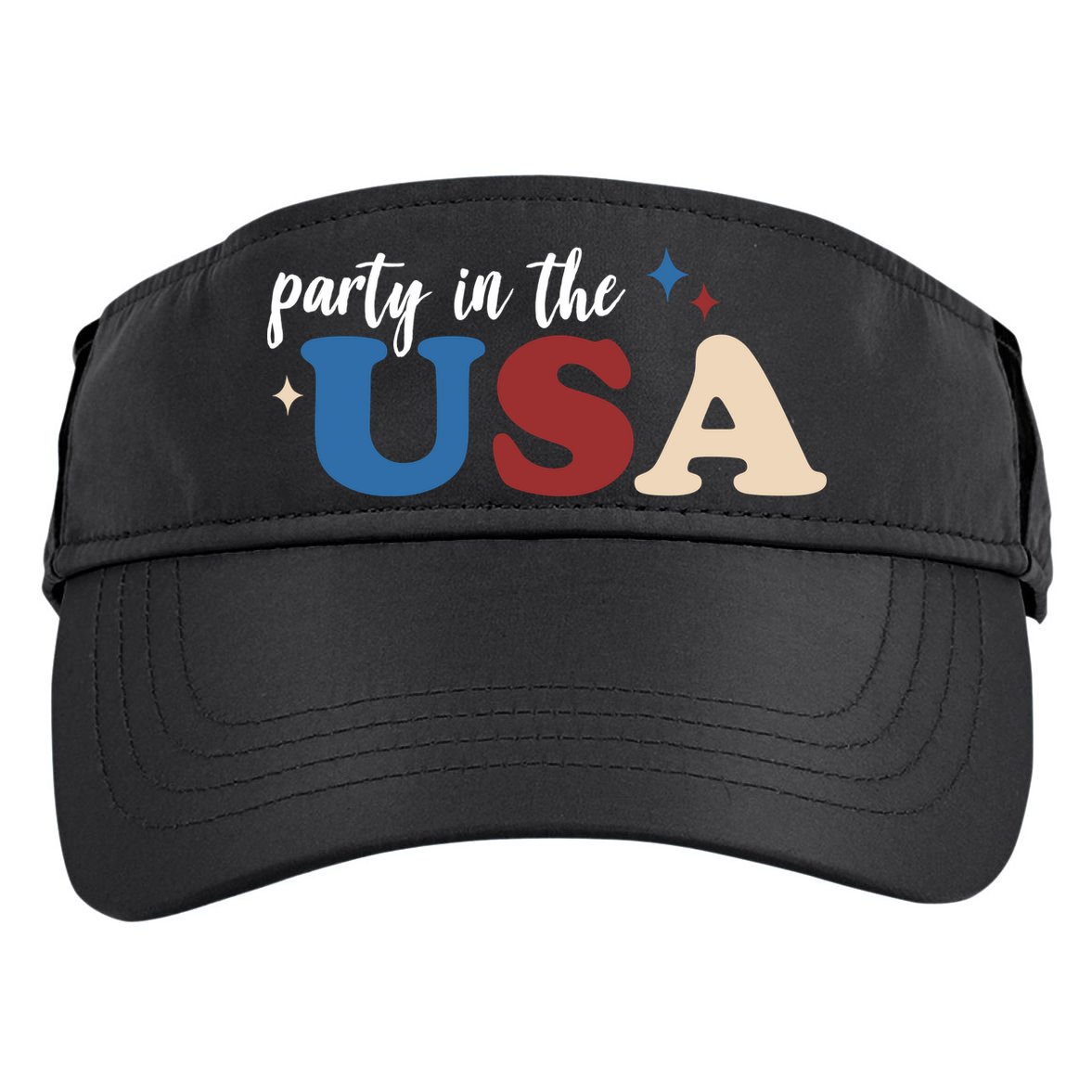 Party In The USA Holiday Festive Adult Drive Performance Visor
