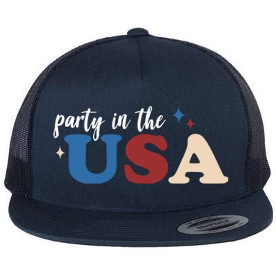 Party In The USA Holiday Festive Flat Bill Trucker Hat