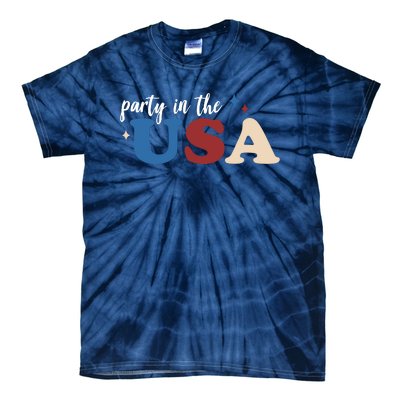 Party In The USA Holiday Festive Tie-Dye T-Shirt