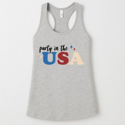 Party In The USA Holiday Festive Womens Tank Top