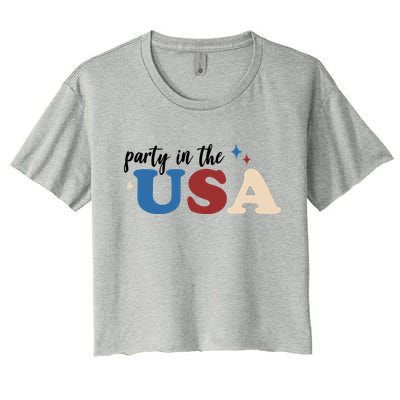Party In The USA Holiday Festive Crop Top