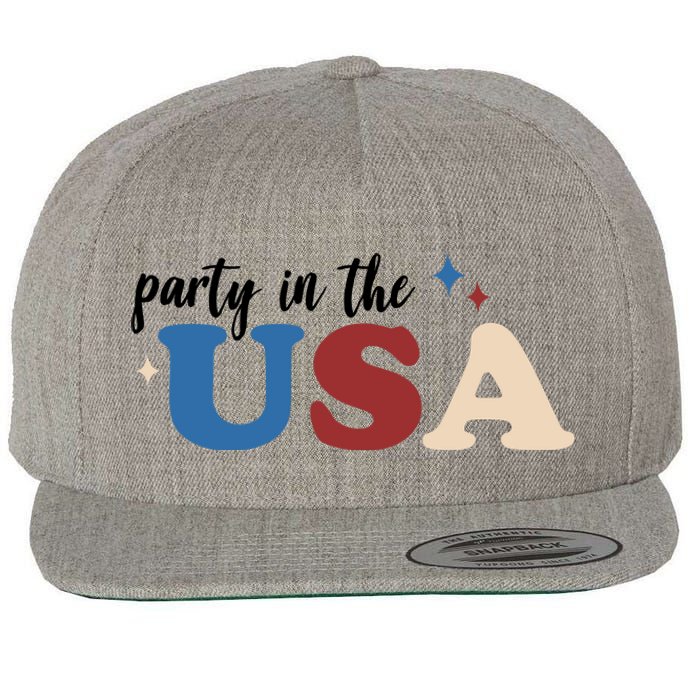 Party In The USA Holiday Festive Wool Snapback Cap