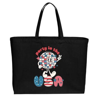 Party In The USA Cotton Canvas Jumbo Tote