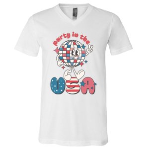 Party In The USA V-Neck T-Shirt