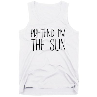 Pretend IM The Sun Adult Women Costume Tank Top