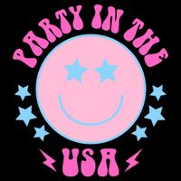 Party In The USA Retro Star Smile Backpack