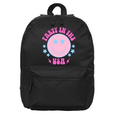 Party In The USA Retro Star Smile 16 in Basic Backpack