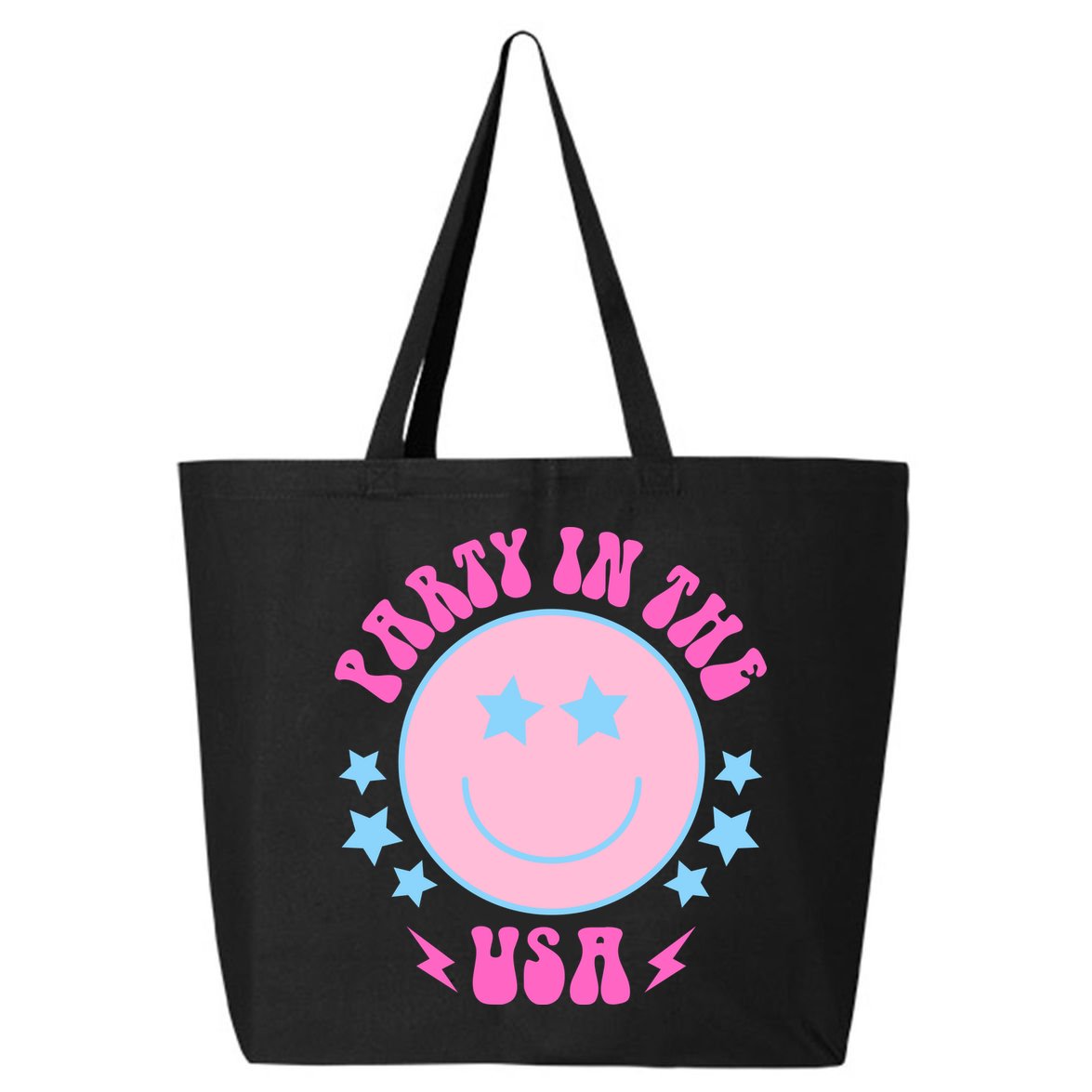 Party In The USA Retro Star Smile 25L Jumbo Tote