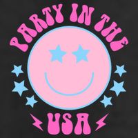 Party In The USA Retro Star Smile 25L Jumbo Tote