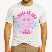 Party In The USA Retro Star Smile Cooling Performance Crew T-Shirt