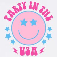 Party In The USA Retro Star Smile Sustainable Bucket Hat