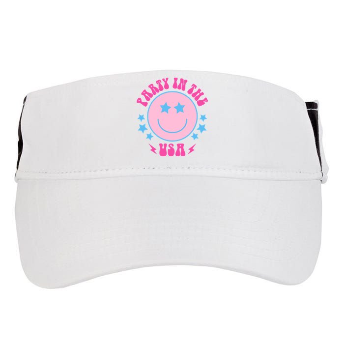 Party In The USA Retro Star Smile Adult Drive Performance Visor
