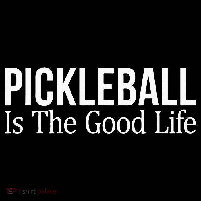 Pickleball Is The Good Life funny paddle sports lover Stripe Pom Pom Beanie