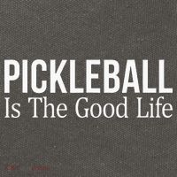 Pickleball Is The Good Life funny paddle sports lover Cotton Canvas Backpack