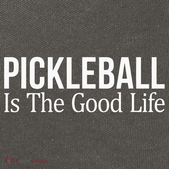 Pickleball Is The Good Life funny paddle sports lover Cotton Canvas Backpack